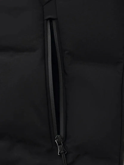 Drawstring Hooded Goose Down Jacket